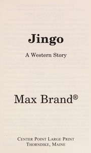 Jingo a western story  Cover Image