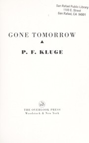 Gone tomorrow  Cover Image