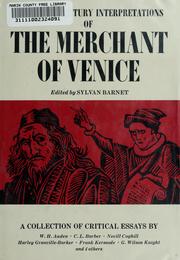 Twentieth century interpretations of the Merchant of Venice : a collection of critical essays. Cover Image