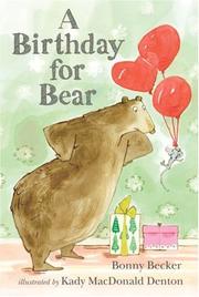 A birthday for Bear  Cover Image