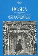 Hosea, a new translation with introduction and commentary  Cover Image