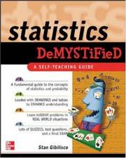 Statistics demystified  Cover Image