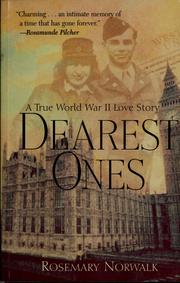 Dearest ones : a true World War II love story  Cover Image