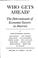 Go to record Who gets ahead? : The determinants of economic success in ...