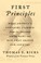 Go to record First principles : what America's founders learned from th...