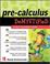 Go to record Precalculus demystified