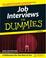 Go to record Job interviews for dummies