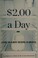 Go to record $2.00 a day : living on almost nothing in America