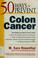 Go to record 50 ways to prevent colon cancer